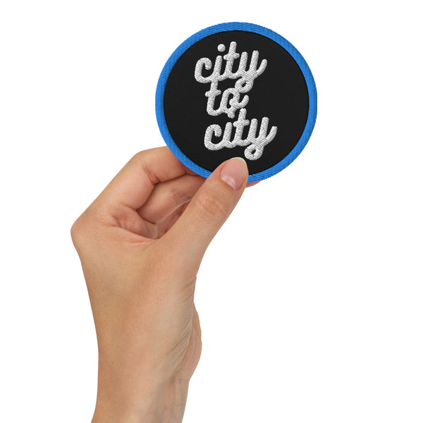 City to City Embroidered patch