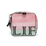 City to City Pink and Mint Watercolor Duffle bag