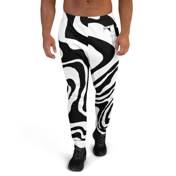 Toucan Lou Men's Joggers Zebra Swirl