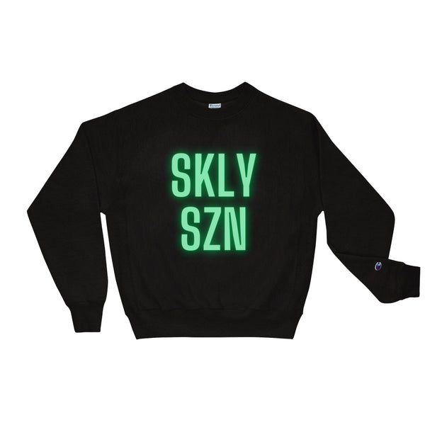 SKLY SZN 'Green Lettering' Men's Champion Sweatshirt