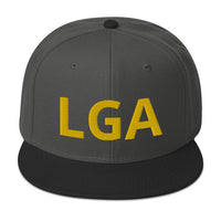 City to City Snapback Hat La Guardia Airport Code