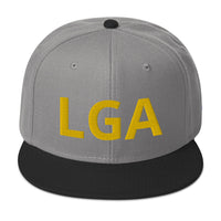 City to City Snapback Hat La Guardia Airport Code