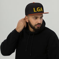 City to City Snapback Hat La Guardia Airport Code