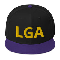 City to City Snapback Hat La Guardia Airport Code