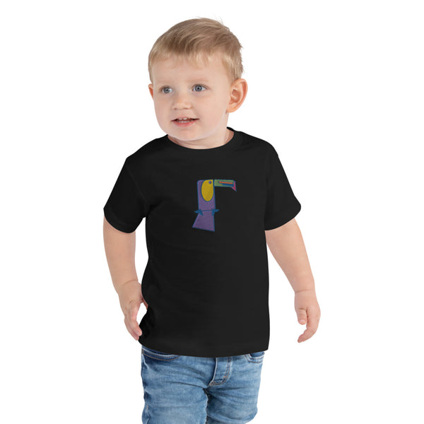 Toucan Lou Embroidered Toddler Short Sleeve Tee