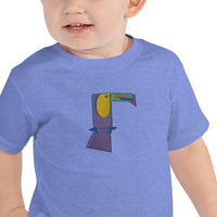 Toucan Lou Embroidered Toddler Short Sleeve Tee