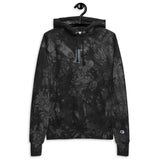 Toucan Lou Unisex Champion tie-dye hoodie black