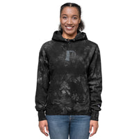 Toucan Lou Unisex Champion tie-dye hoodie black