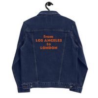 City to City Unisex denim jacket LOS ANGELES to LONDON