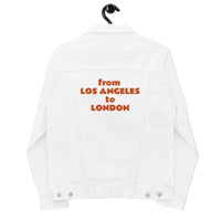 City to City Unisex denim jacket LOS ANGELES to LONDON