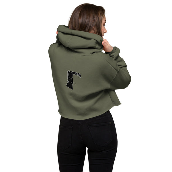 Monogram & Toucan Lou Crop Hoodie