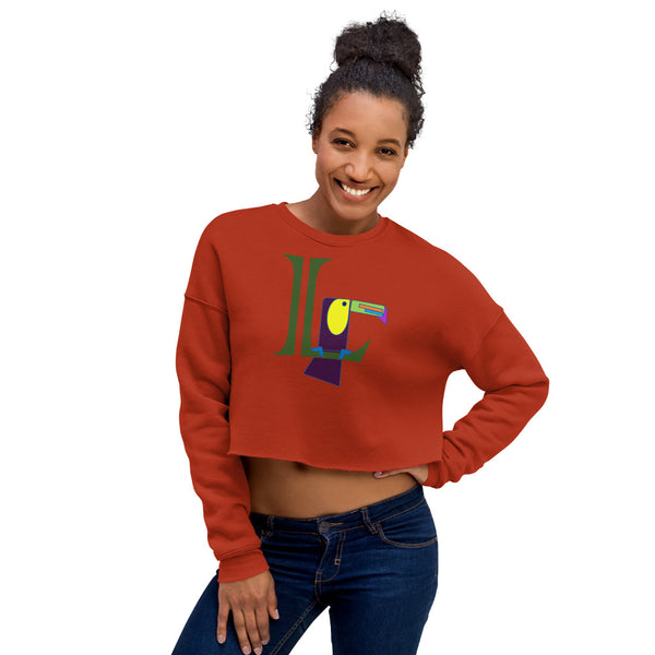 Monogram Toucan Crop Sweatshirt